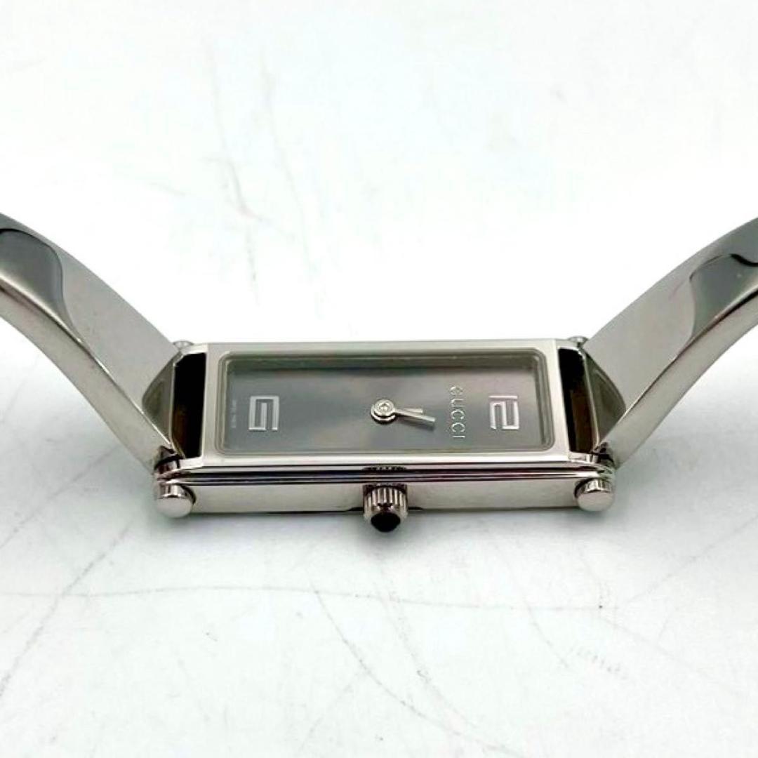 532 新品電池 グッチ 1500L 腕時計 スクエア バングルウォッチ 稼働品