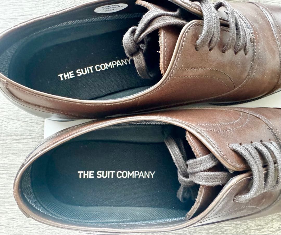 【新品】THE SUIT COMPANY ビジネスシューズ　ブラウン24.5cm
