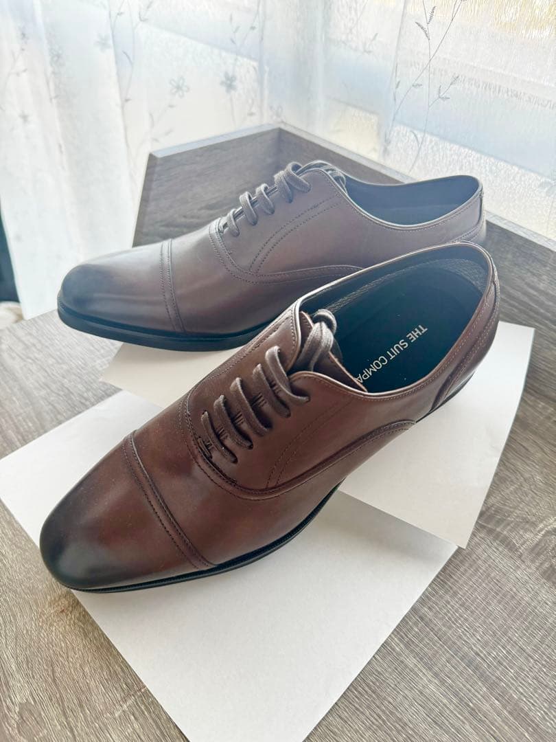 【新品】THE SUIT COMPANY ビジネスシューズ　ブラウン24.5cm