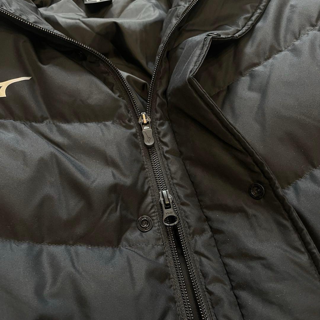 極美品★極暖ダウン90%フェザー10% M ミズノ　ダウンコート ベンチコート黒