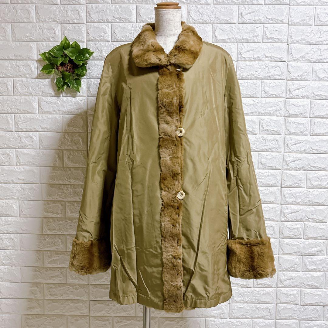 T087 ムーンバット Fond リバーシブルコート シルク100% ウィゼル