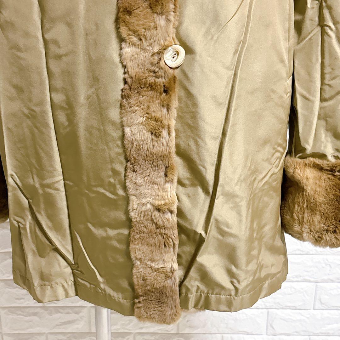 T087 ムーンバット Fond リバーシブルコート シルク100% ウィゼル