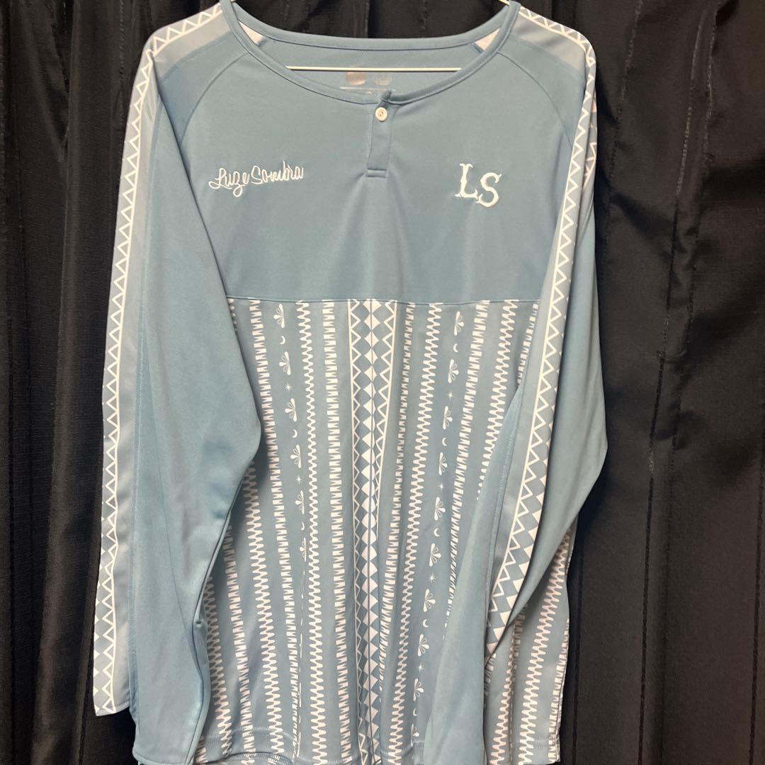 ルースイソンブラ　水色幾何学模様　ウェアセット