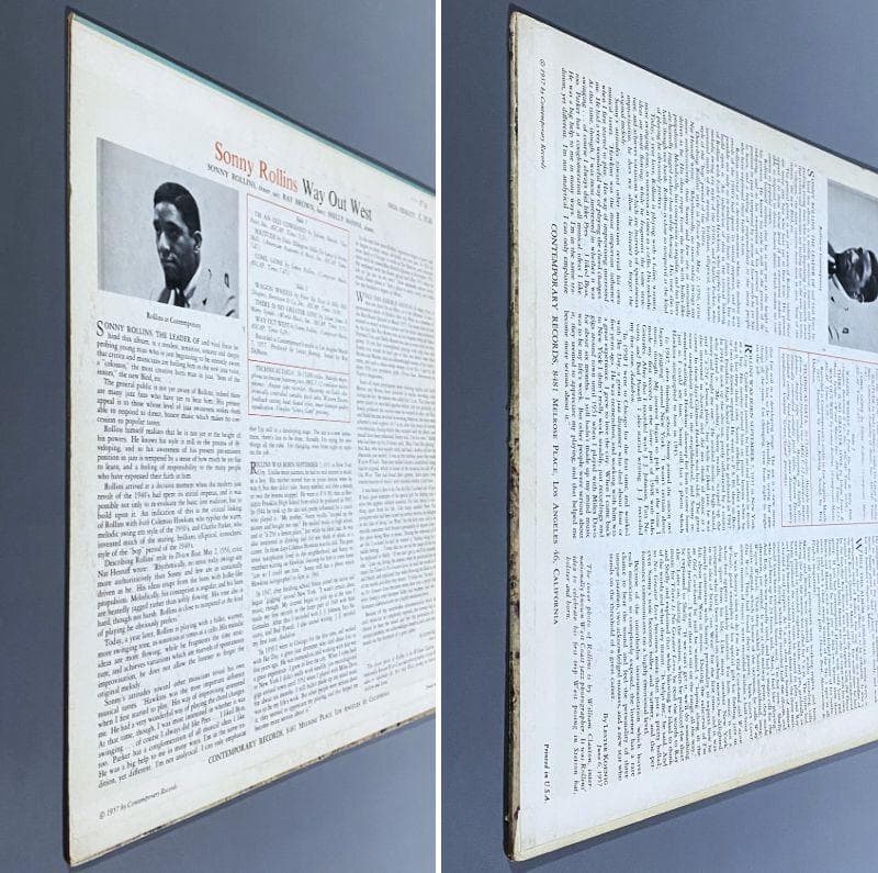 ★屈指の名作【USオリジナル/MONO/黄色ラベル/深溝】ソニー・ロリンズ