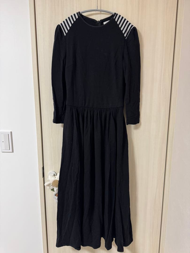 ボーダーズアットバルコニー DRAPED MAXI DRESS ワンピース
