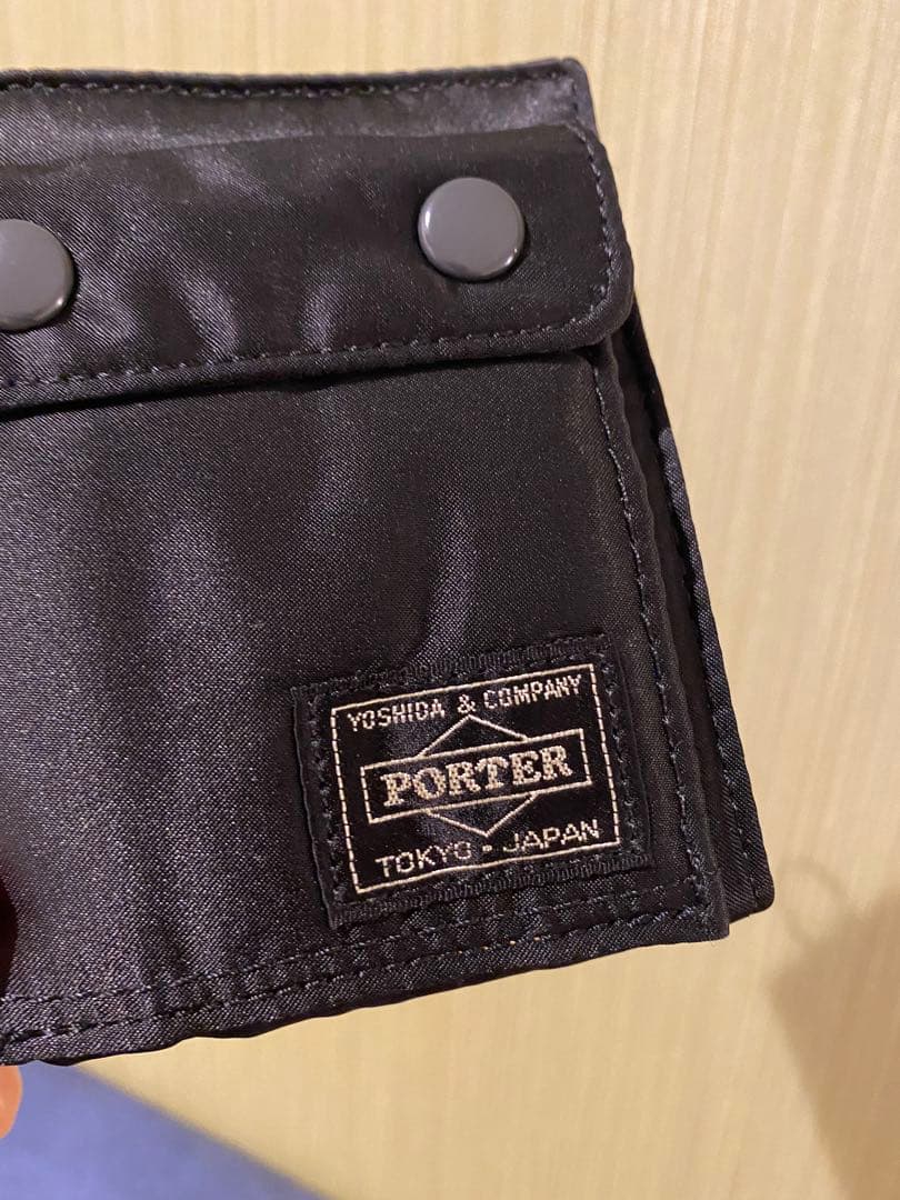 美品　ポーター　タンカー　ウォレット　サイフ　小銭入れ　ブラック　吉田カバン