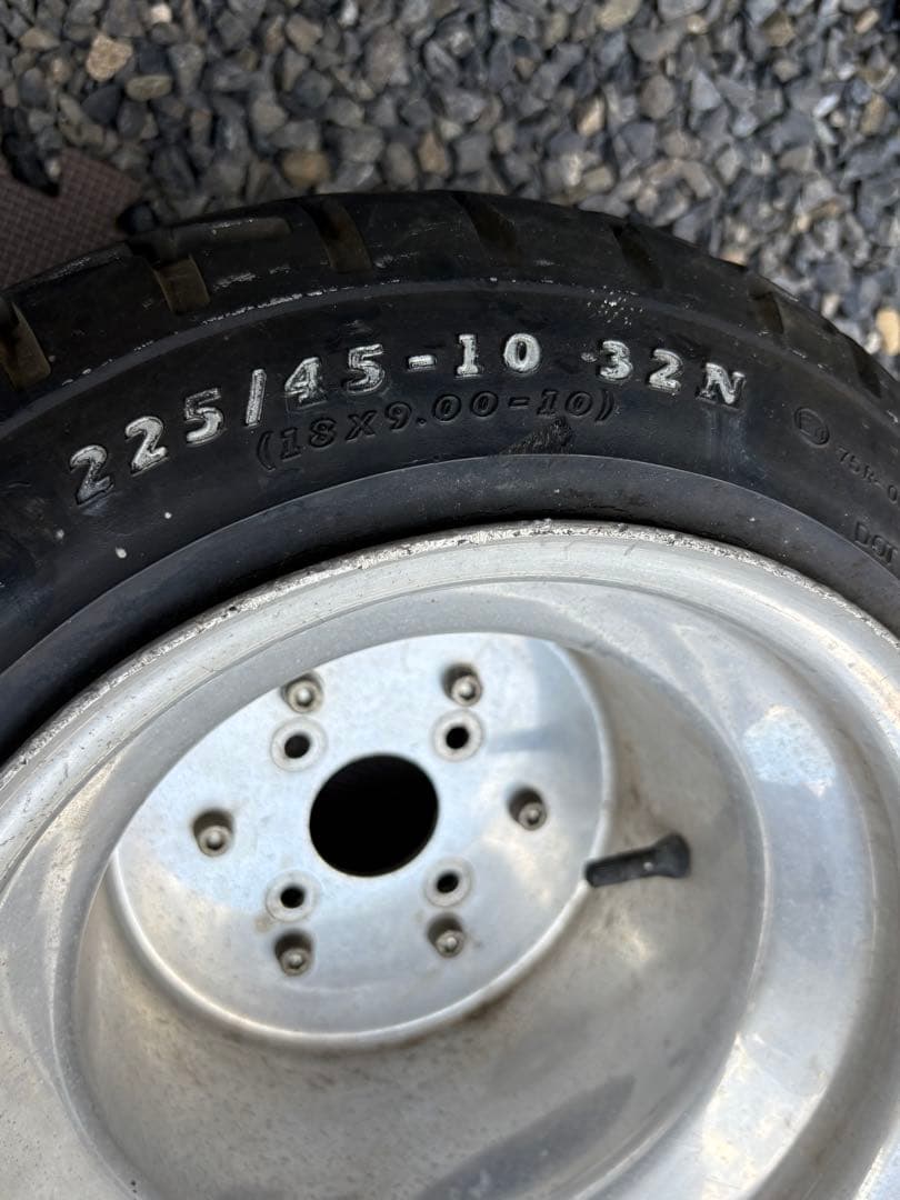 ジャイロキャノピーワイドリアホイールタイヤ付き