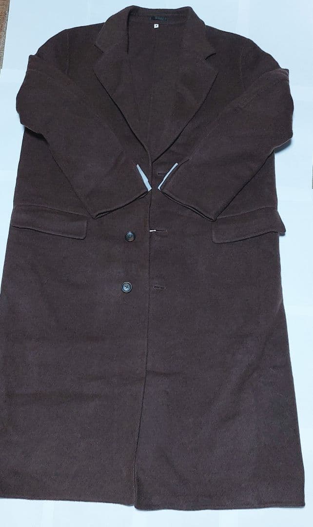【激安】MUJI Labo ダークブラウン チェスターコート　Sサイズ
