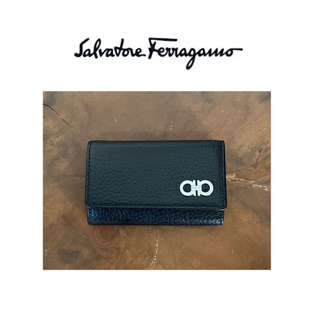 [新品]Salvatore Ferragamo フェラガモ レザー キーケース
