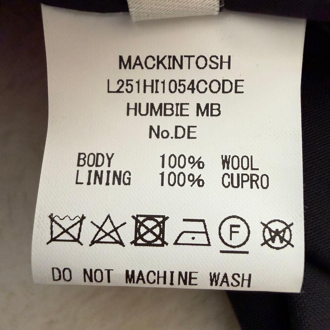 【新品タグ付】MACKINTOSH HUMBIE MB 金ボタン コート 黒 4