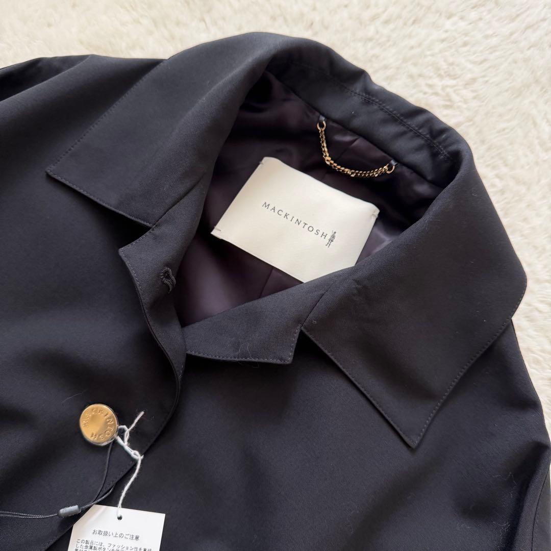 【新品タグ付】MACKINTOSH HUMBIE MB 金ボタン コート 黒 4