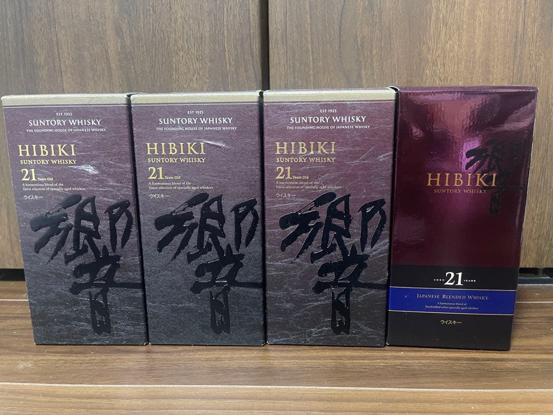 響21年 空瓶 ウイスキー 6本セット 箱付き4箱