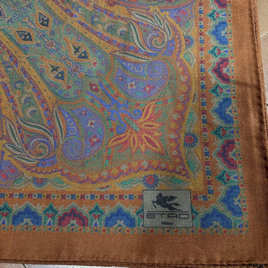 美品　エトロ　スカーフ　ショール　特大サイズ