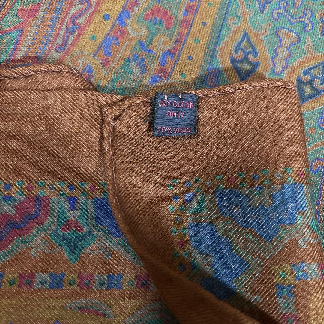 美品　エトロ　スカーフ　ショール　特大サイズ