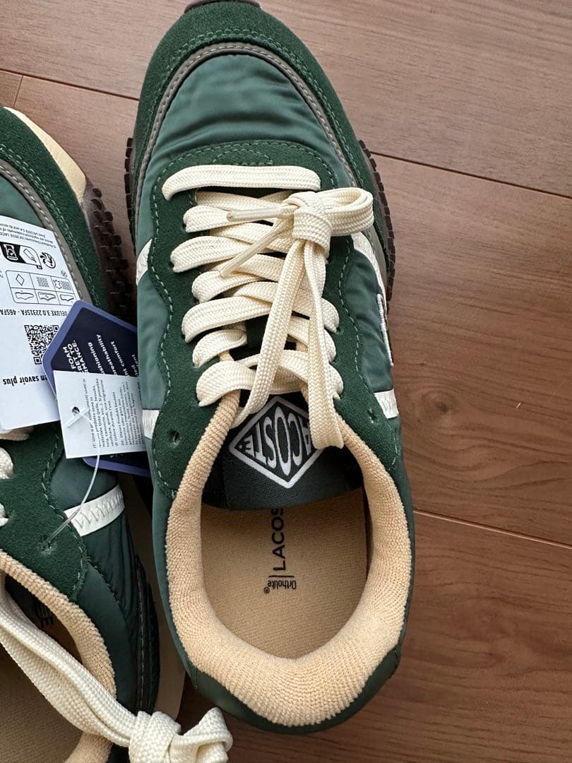 ラコステ L-SPIN DELUXE 3.0 スニーカー グリーン 厚底