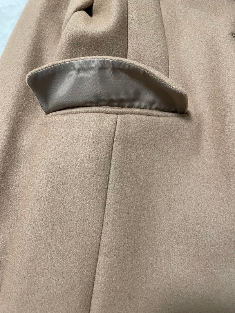 美品✨マッキントッシュフィロソフィー チェスターコート 裏地ストライプ 近年