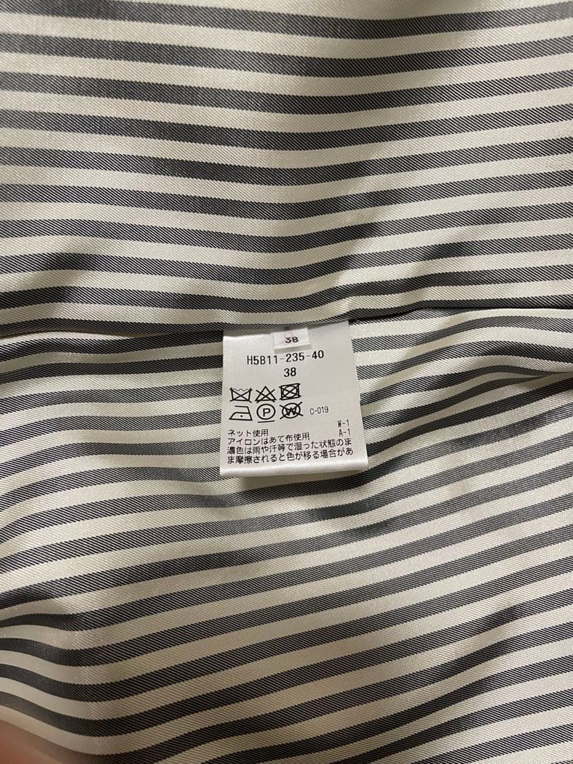 美品✨マッキントッシュフィロソフィー チェスターコート 裏地ストライプ 近年