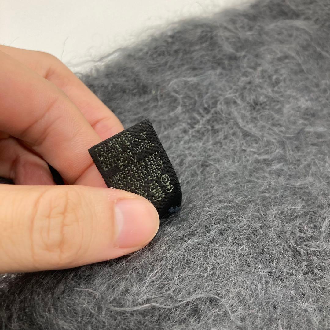 LOEWE マフラー　モヘヤ　グレー