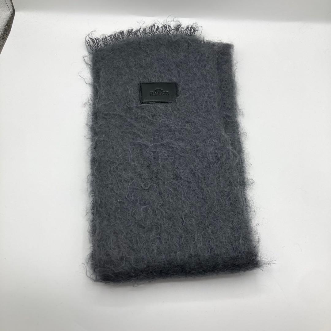 LOEWE マフラー　モヘヤ　グレー