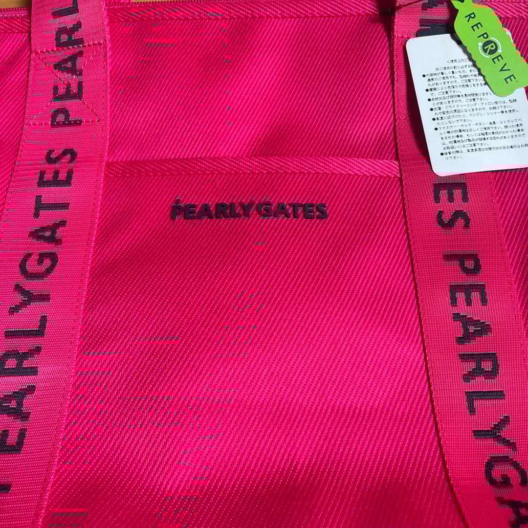 PEARLY GATES ピンク ゴルフバッグ　底縦35センチ横38センチ