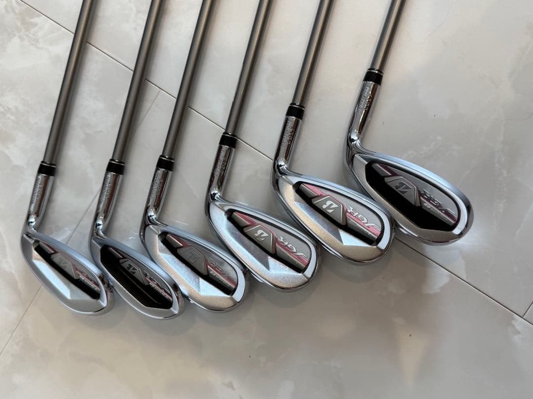 ブリヂストン レディース アイアンTOUR B JGR ピンク 6本セット