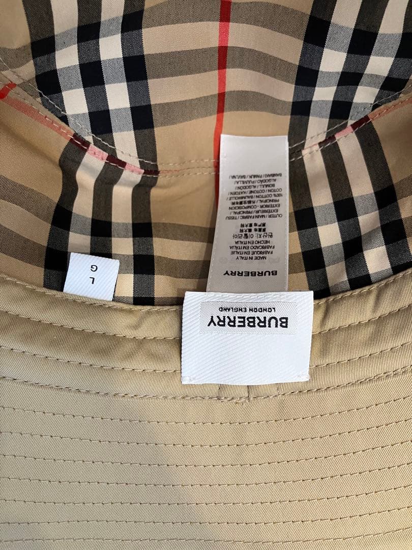 BURBERRY ベージュ バケットハット