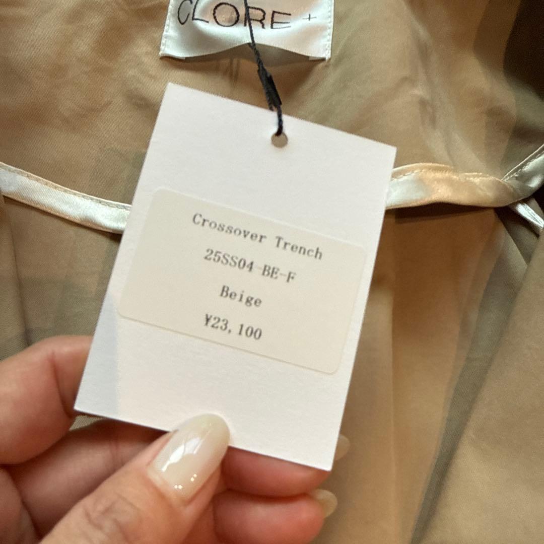 CLORE+ Crossover Trench ベージュ　トレンチ