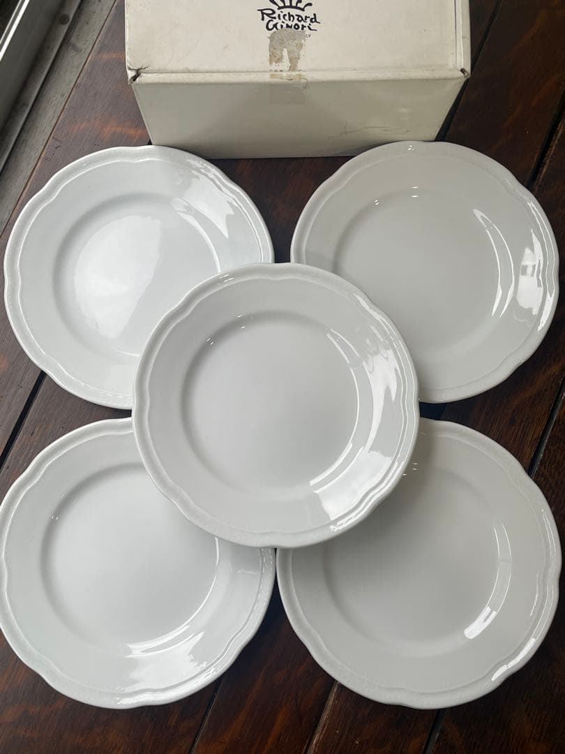 新品　リチャードジノリ アンティコホワイト プレート16.5㎝　5枚