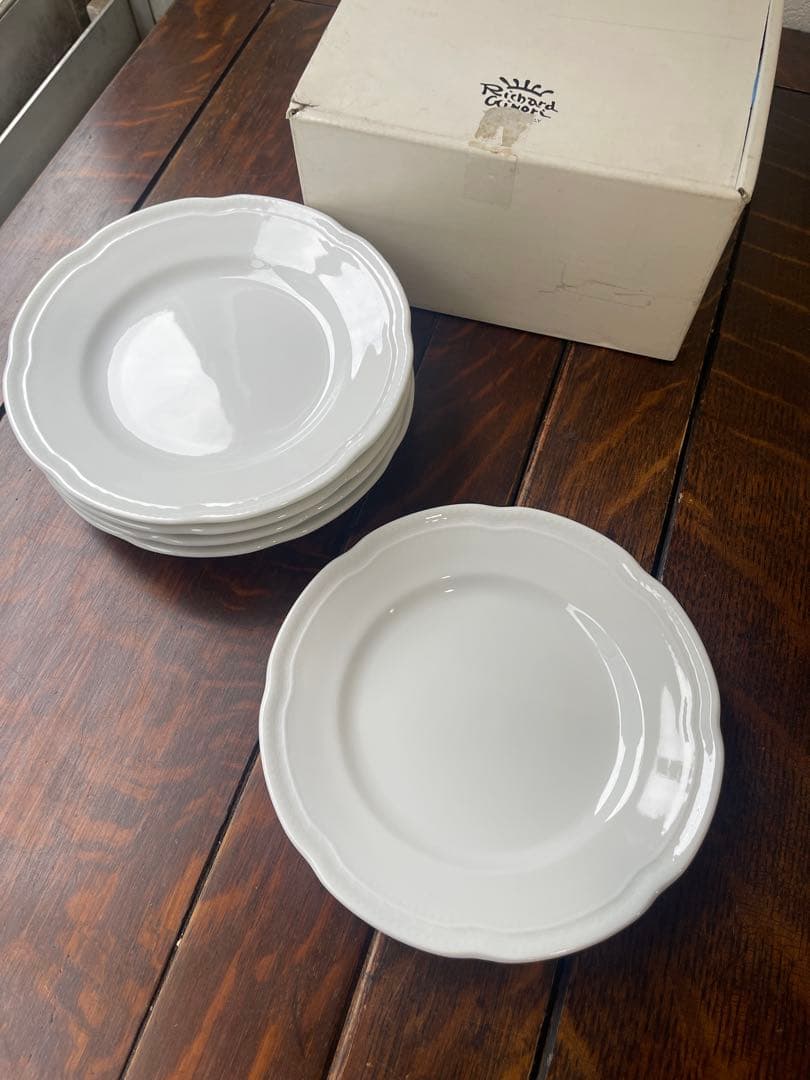 新品　リチャードジノリ アンティコホワイト プレート16.5㎝　5枚