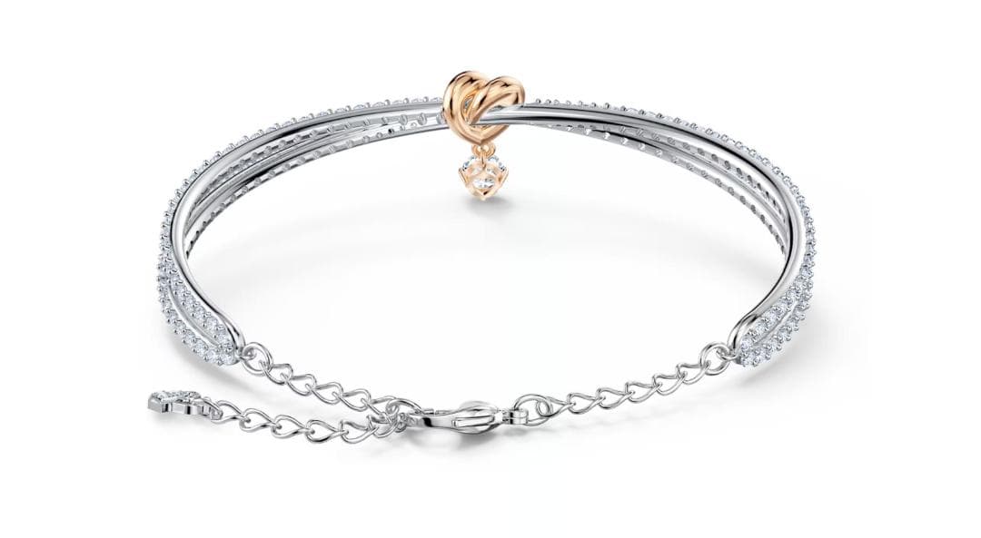 ほぼ新品スワロフスキーSwarovski Lifelong Heart バングル