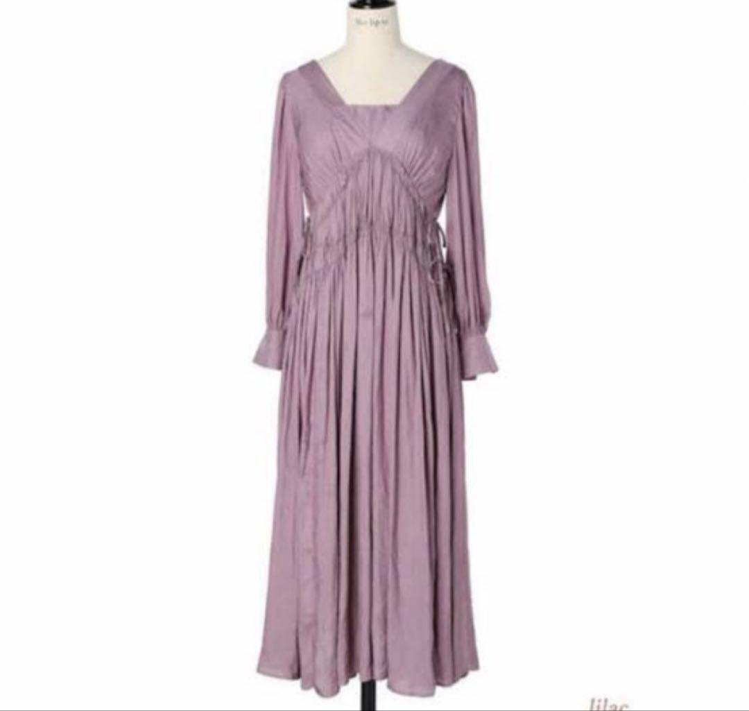 ワンピース Her lip toSide Bow Vintage Twill Dress