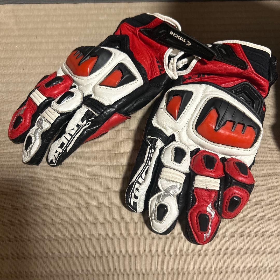 バイク用ツナギ革グローブとブーツセット