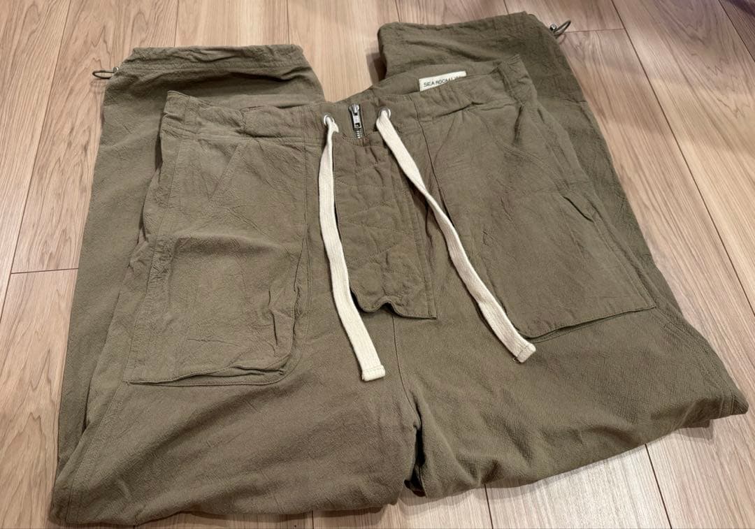 シールームリン　クレープコットンワークサロペット