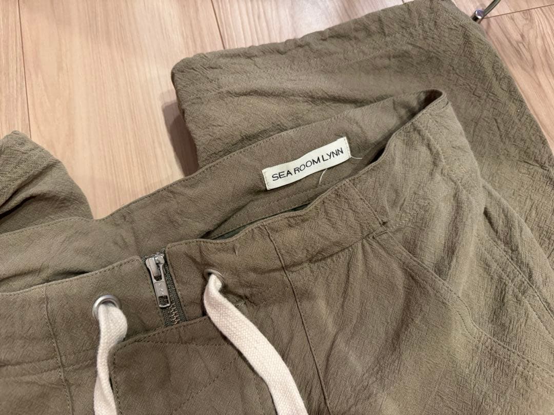 シールームリン　クレープコットンワークサロペット