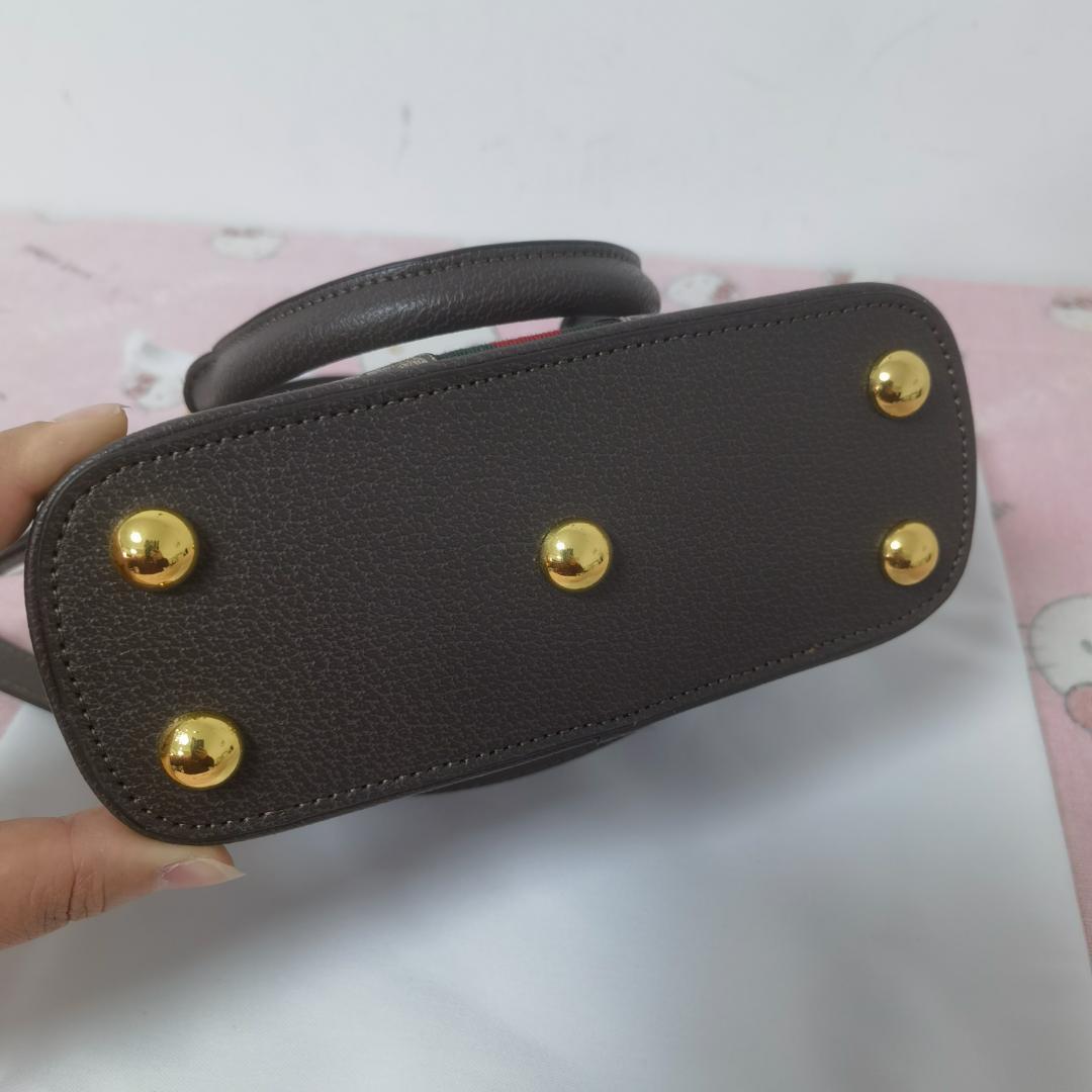 グッチ GGスプリーム キャンバス ハンドバッグ ショルダーバッグ