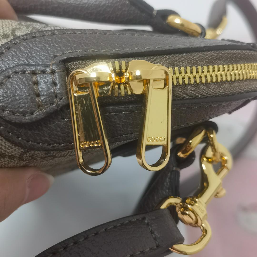 グッチ GGスプリーム キャンバス ハンドバッグ ショルダーバッグ