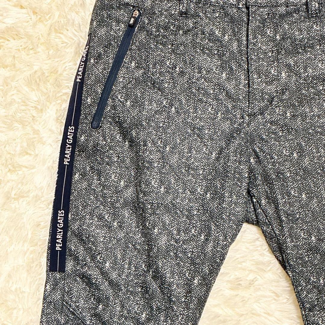 美品　PEARLY GATES ゴルフジョガーパンツ ヘリンボーン　サイズ4