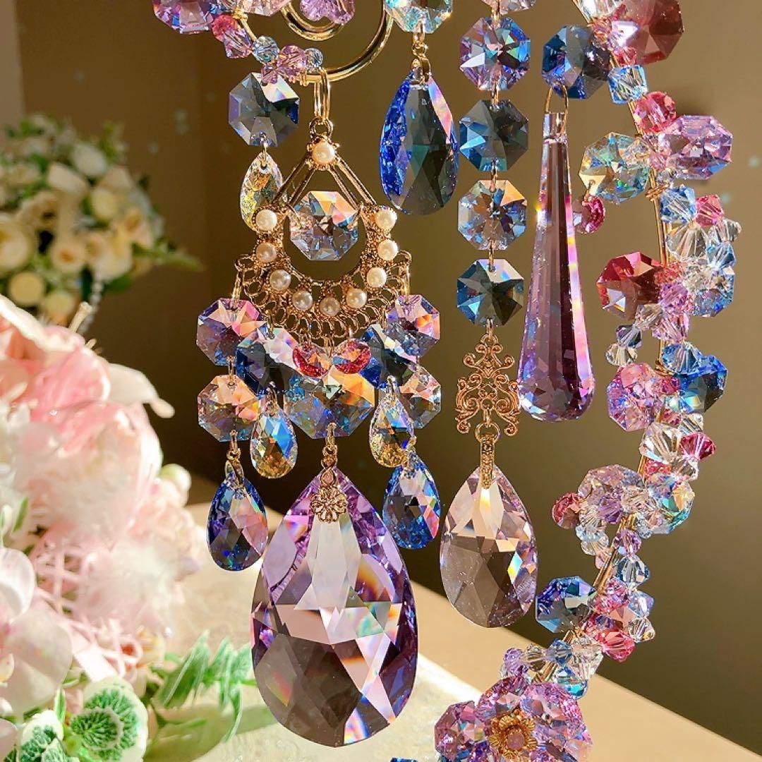 スワロフスキー♡hydrangea。:°ஐ♡* スタンドサンキャッチャー♡