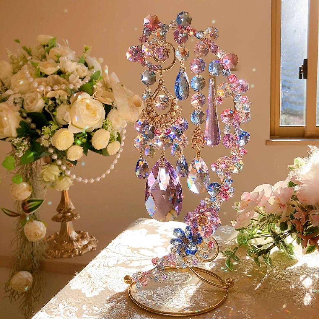 スワロフスキー♡hydrangea。:°ஐ♡* スタンドサンキャッチャー♡