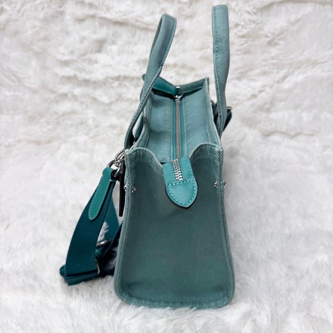 COACH コーチ カーゴ トート 2way バッグ グリーン CBG46