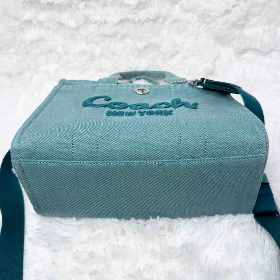 COACH コーチ カーゴ トート 2way バッグ グリーン CBG46