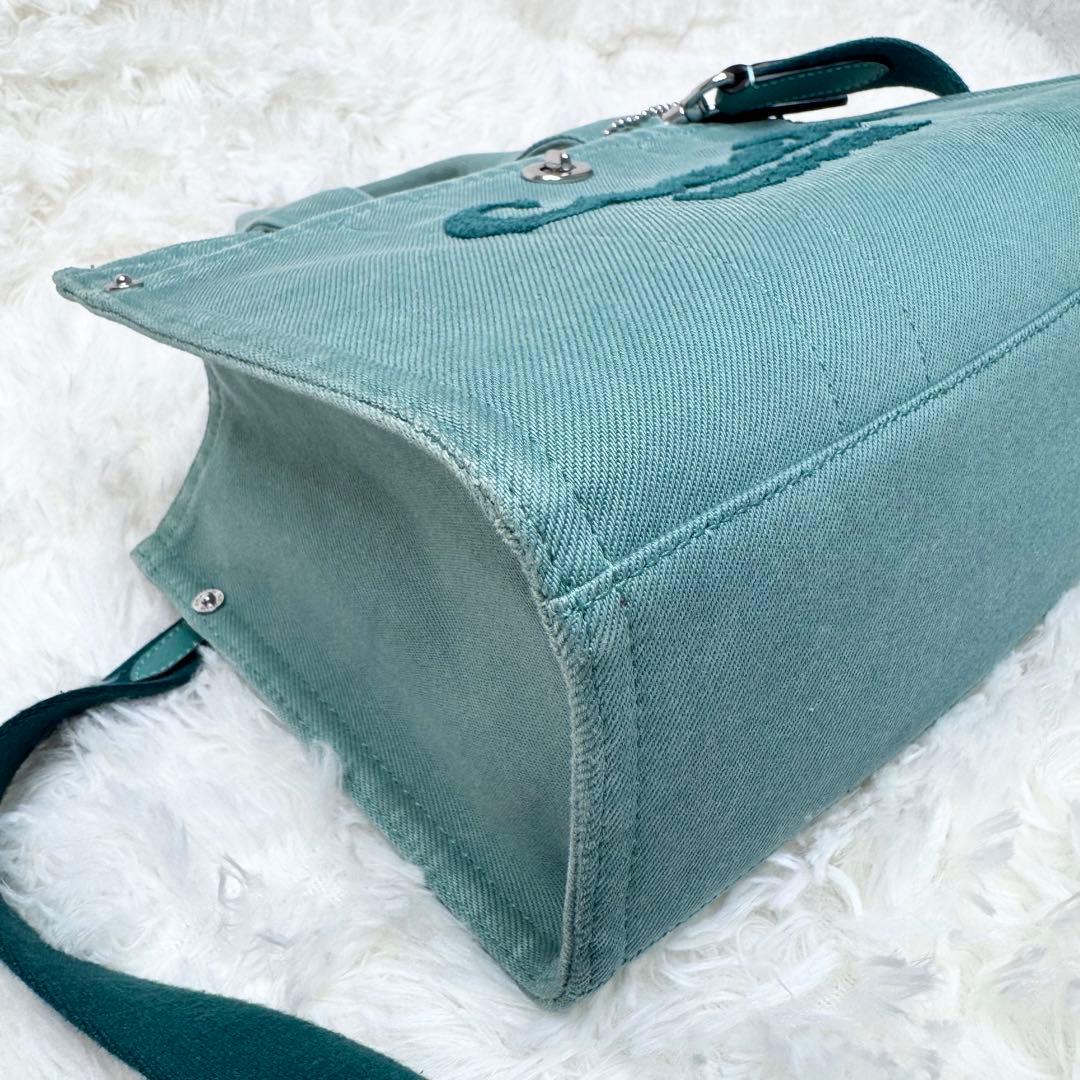 COACH コーチ カーゴ トート 2way バッグ グリーン CBG46