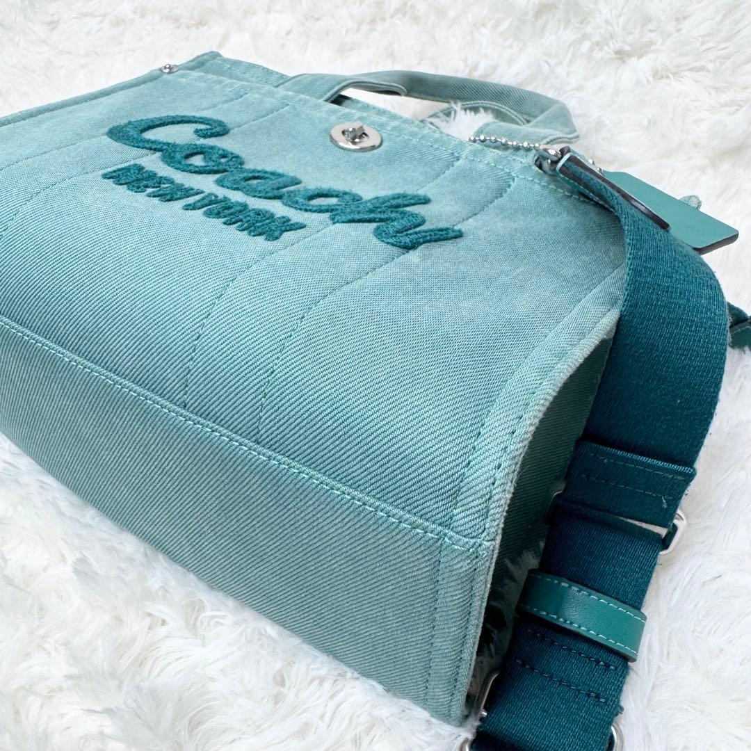 COACH コーチ カーゴ トート 2way バッグ グリーン CBG46