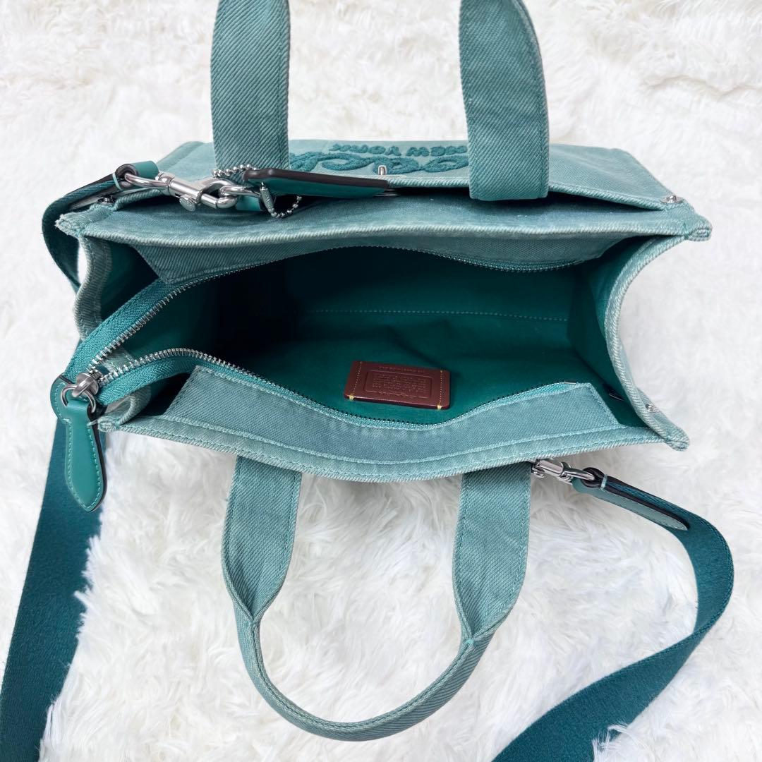 COACH コーチ カーゴ トート 2way バッグ グリーン CBG46