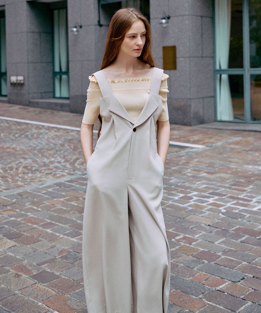 COCO DEALバックリブサロペット