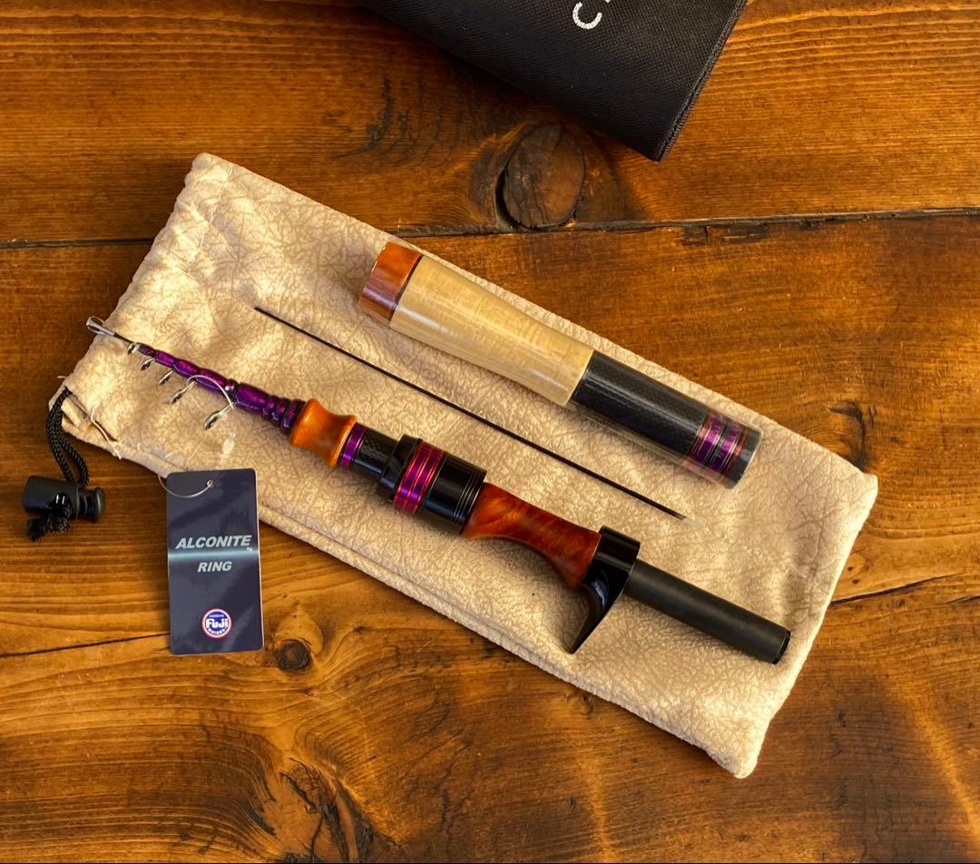 4ft11inch トラウトロッド　ベイトロッド　テレスコロッド　ウッドグリップ