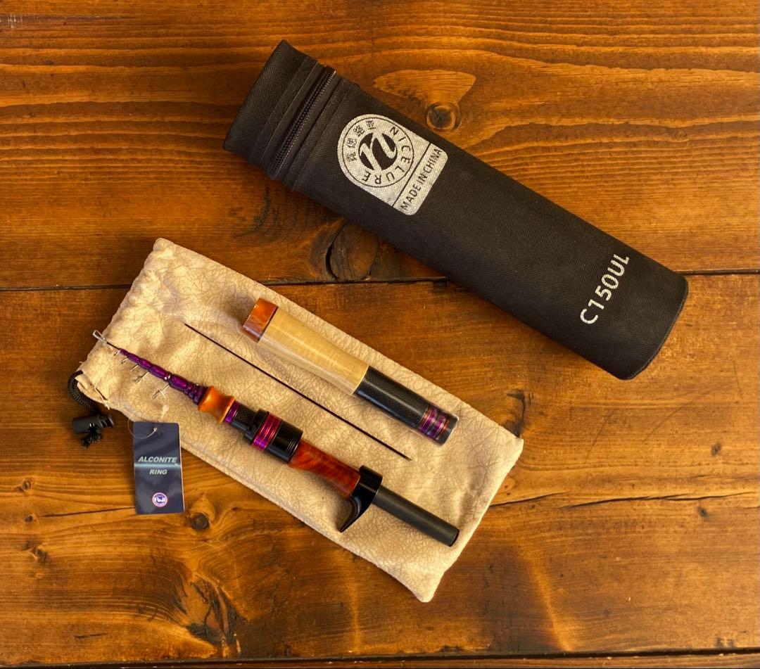 4ft11inch トラウトロッド　ベイトロッド　テレスコロッド　ウッドグリップ