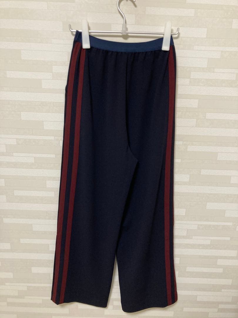 ＜6(ROKU)＞ライン パンツ　ネイビー　38