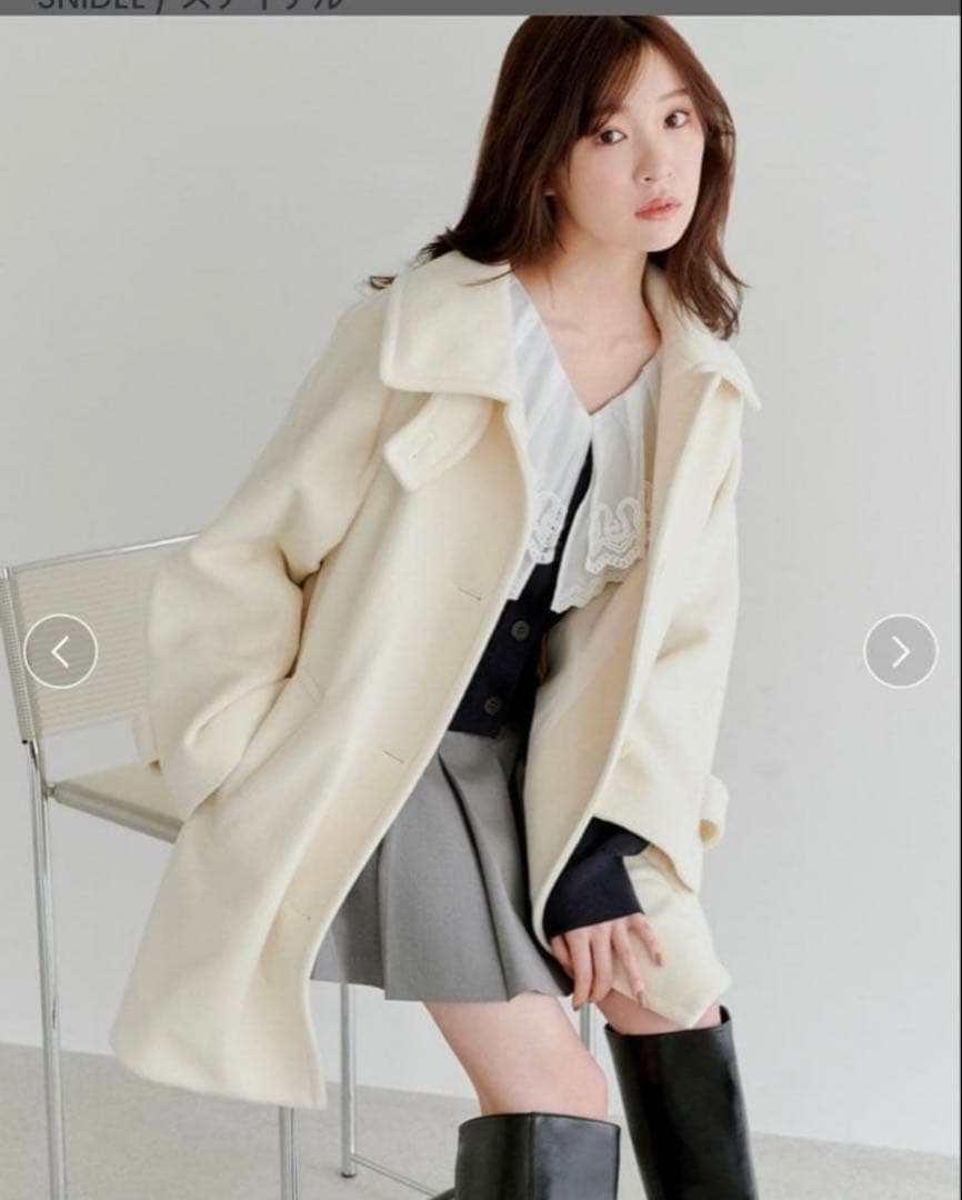 スナイデル　ステンカラーミドルコート