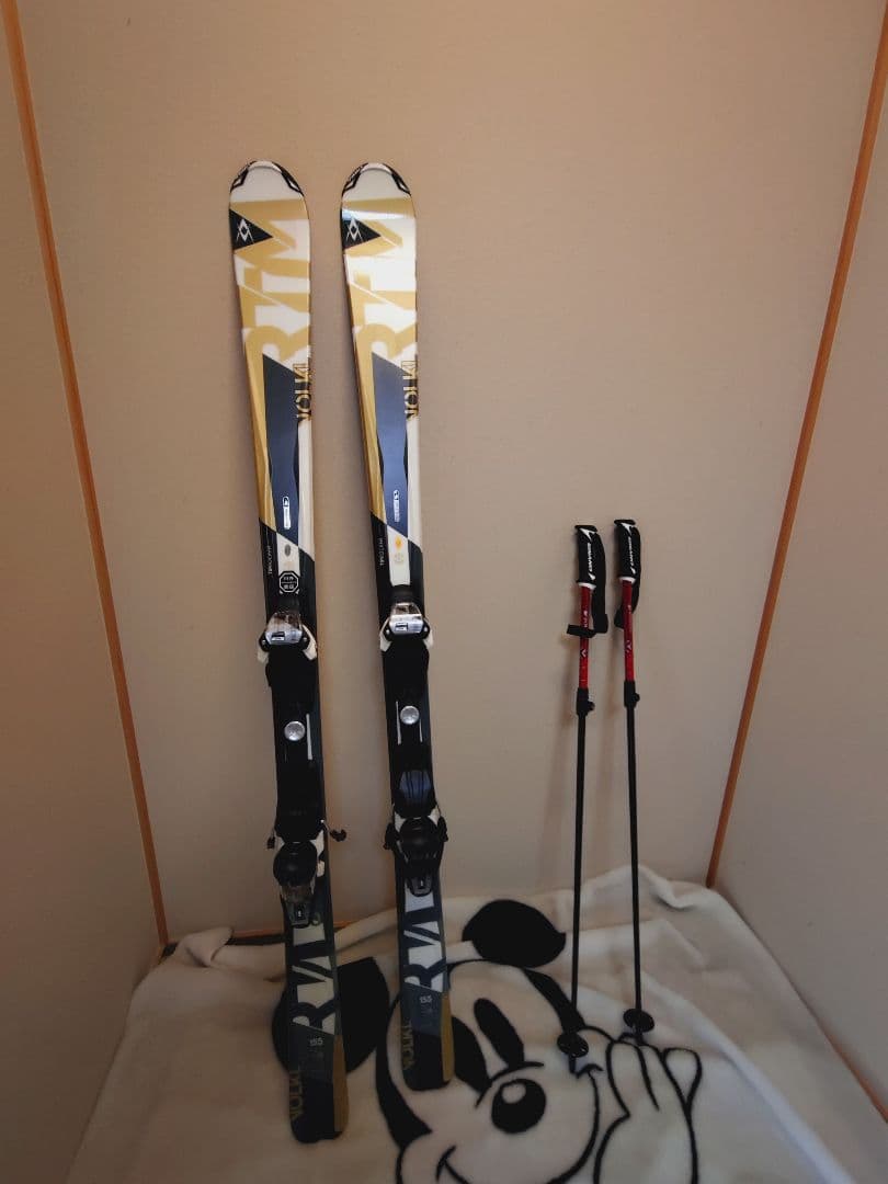 【週末セール】スキーセット　メンズ　サロモン155ブーツ27　シナノストック